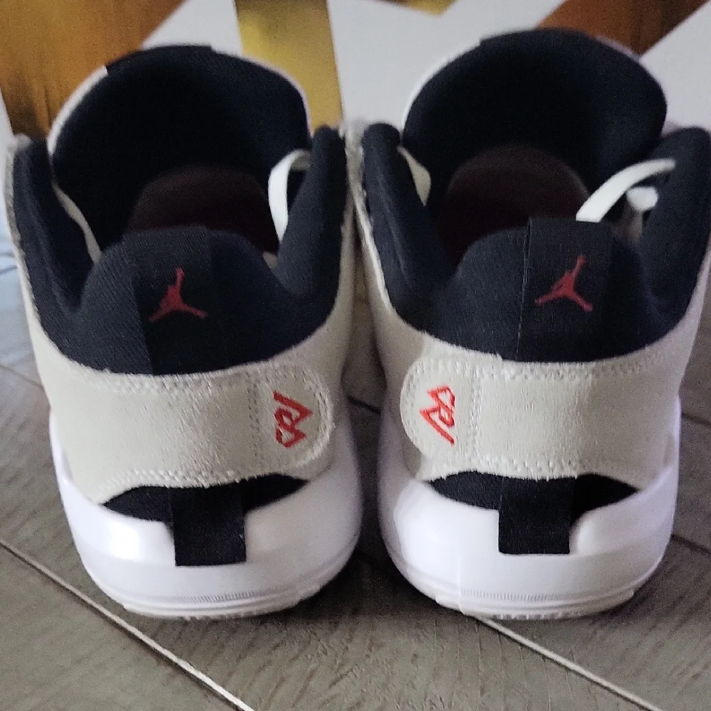 Jordan One Take 5 White Athletic Sneakers Black Red With Box